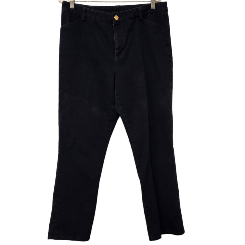 Lauren Jeans Co - Ralph‎ Lauren Straight Stretch Jeans Womens Navy Blue 14 EUC